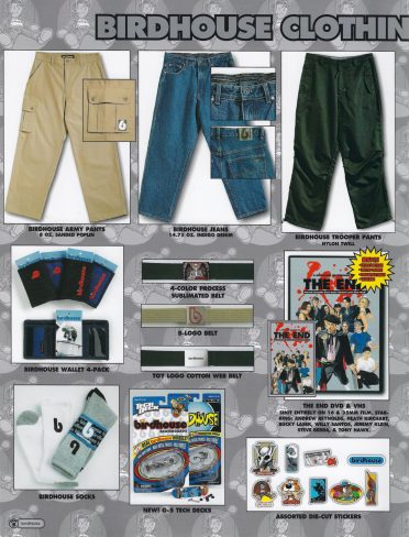 Birdhouse Catalog Fall 2000 - Streetwear Archive