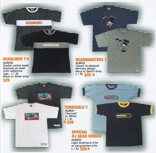 Nervous Records Label Gear 1999