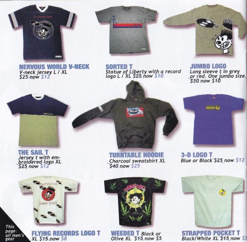 Nervous Records Label Gear 1999