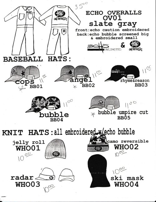 Echo Unlimited Fall 1994 Catalog